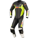 Macacão Alpinestars GP Force Chaser 1 Peça - Preto/Branco/Vermelho/Amarelo Fluorescente
