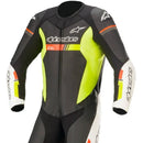 Macacão Alpinestars GP Force Chaser 1 Peça - Preto/Branco/Vermelho/Amarelo Fluorescente