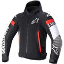 Jaqueta Alpinestars Zaca Air - Preto/Branco/Vermelho Fluor