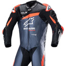 Macacão Alpinestars GP Plus V4 1 Peça - Preto/Azul/Vermelho Fluor