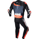 Macacão Alpinestars GP Plus V4 1 Peça - Preto/Azul/Vermelho Fluor