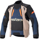 Jaqueta Alpinestars Halo Drystar Azul Marinho/Laranja Khaki
