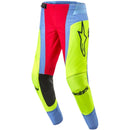 Calça Alpinestars Techstar Ocuri 24 Azul/Amarelo Fluor/Vermelho