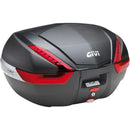 Baú / Bauleto Givi V-47NN Tampa ABS Lente Vermelha 47 Litros - Preto/Prata