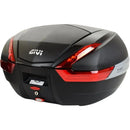 Baú / Bauleto Givi V-47NN Tampa ABS Lente Vermelha 47 Litros - Preto/Prata