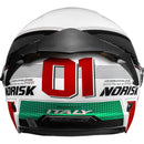 Capacete Norisk Neo Grand Prix Italy (Aberto) Preto/Branco Brilho