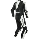 Macacão Dainese Pro Laguna Seca 5 Perfurado 1 Peça - Preto/Branco