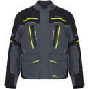Jaqueta Tutto Moto Auguri Parka Preto/Cinza/Amarelo Fluor (100% Impermeável)