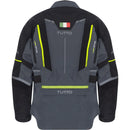 Jaqueta Tutto Moto Auguri Parka Preto/Cinza/Amarelo Fluor (100% Impermeável)