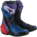 Bota Alpinestars Supertech R Vented Martinator LE R01 Azul/Roxo/Vermelho/Preto