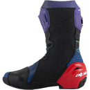 Bota Alpinestars Supertech R Vented Martinator LE R01 Azul/Roxo/Vermelho/Preto