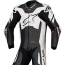 Macacão Alpinestars GP Plus V4 Sprint 1 Peça - Preto/Branco/Vermelho Fluor