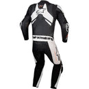 Macacão Alpinestars GP Plus V4 Sprint 1 Peça - Preto/Branco/Vermelho Fluor