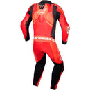 Macacão Alpinestars GP Plus V4 Sprint 1 Peça - Vermelho Fluor/Branco
