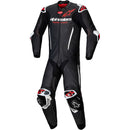 Macacão Alpinestars GP R7 1 Peça - Preto/Branco/Vermelho Fluor