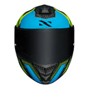 Capacete Fechado Norisk Carbon R Team Amarelo Azul