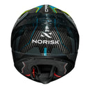 Capacete Fechado Norisk Carbon R Team Amarelo Azul