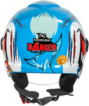 Capacete Masculino Aberto Norisk Orion Danger Brilho Oculos