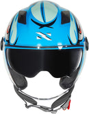Capacete Masculino Aberto Norisk Orion Danger Brilho Oculos