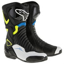 Bota Alpinestars SMX-6 V2 Preta/Branco/Amarelo Fluor/Azul