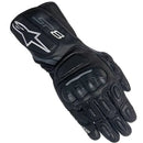 Luva Alpinestars Stella SP-8 V2 Preto/Cinza Feminina (Couro)