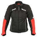 Jaqueta LS2 Serra Lady Preto/Vermelho (Impermeável/Feminina)