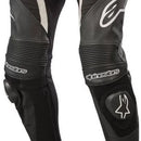 Calça Alpinestars SP-X Preta/Branca (Couro)