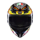 Capacete AGV K1S Bezzecchi 2023 Réplica Preto e Amarelo