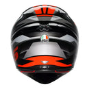 Capacete AGV K1S Fastlap Preto Cinza e Vermelho Capacete AGV K1S