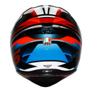 Capacete Agv K1s Fastlap Preto Vermelho Azul