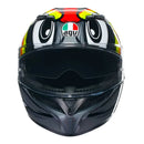 Capacete Agv K3 Birdy 2.0 Cinza Amarelo Vermelho
