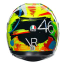 Capacete AGV K3 Winter Test 2019 Amarelo/Preto - Valentino Rossi