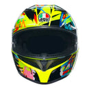 Capacete AGV K3 Winter Test 2019 Amarelo/Preto - Valentino Rossi