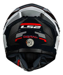 Capacete LS2 FF358 S Digital Preto e Branco