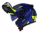 Capacete Norisk FF345 Speedmax Azul e Amarelo