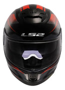 Capacete LS2 FF808 Stream II Fury Preto e Vermelho