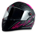 Capacete Fechado Fw3 Com Narigueira Gt Gt2 Gt5 Cor Preto Rosa