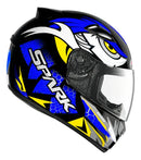 Capacete EBF New Spark Dragon Preto e Azul