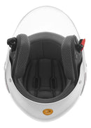 Capacete Tork New Three Elite Branco Brilhante