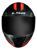 Capacete LS2 FF353 Rapid Doom Matte Preto e Vermelho