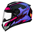 Capacete Norisk Ff802 Razor Speed Max Azul/roxo/preto