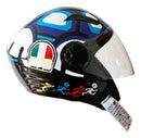 Capacete Fw3 Personalizado Tartaruga Adesivado Modelos Moto