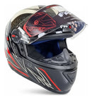 Capacete Fechado Gt 2 Fw3 Casco Pintado Viseira Cristal Cor Preto/Vermelho Brilhante