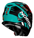 Capacete Norisk Ff302 Soul Tokyo Verde Preto