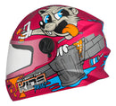 Capacete Fechado Liberty Four Kids Paint Fosco Rosa 54