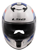 Capacete LS2 FF808 Stream II Vintage Branco e Azul