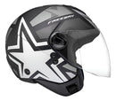 Capacete Peels Freeway 1ST Preto e Prata
