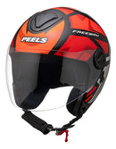 Capacete Peels Freeway 1ST Preto e Vermelho