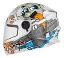 Capacete Tork Kids Paint Branco 54