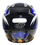 Capacete EBF New Spark Dragon Preto e Azul
